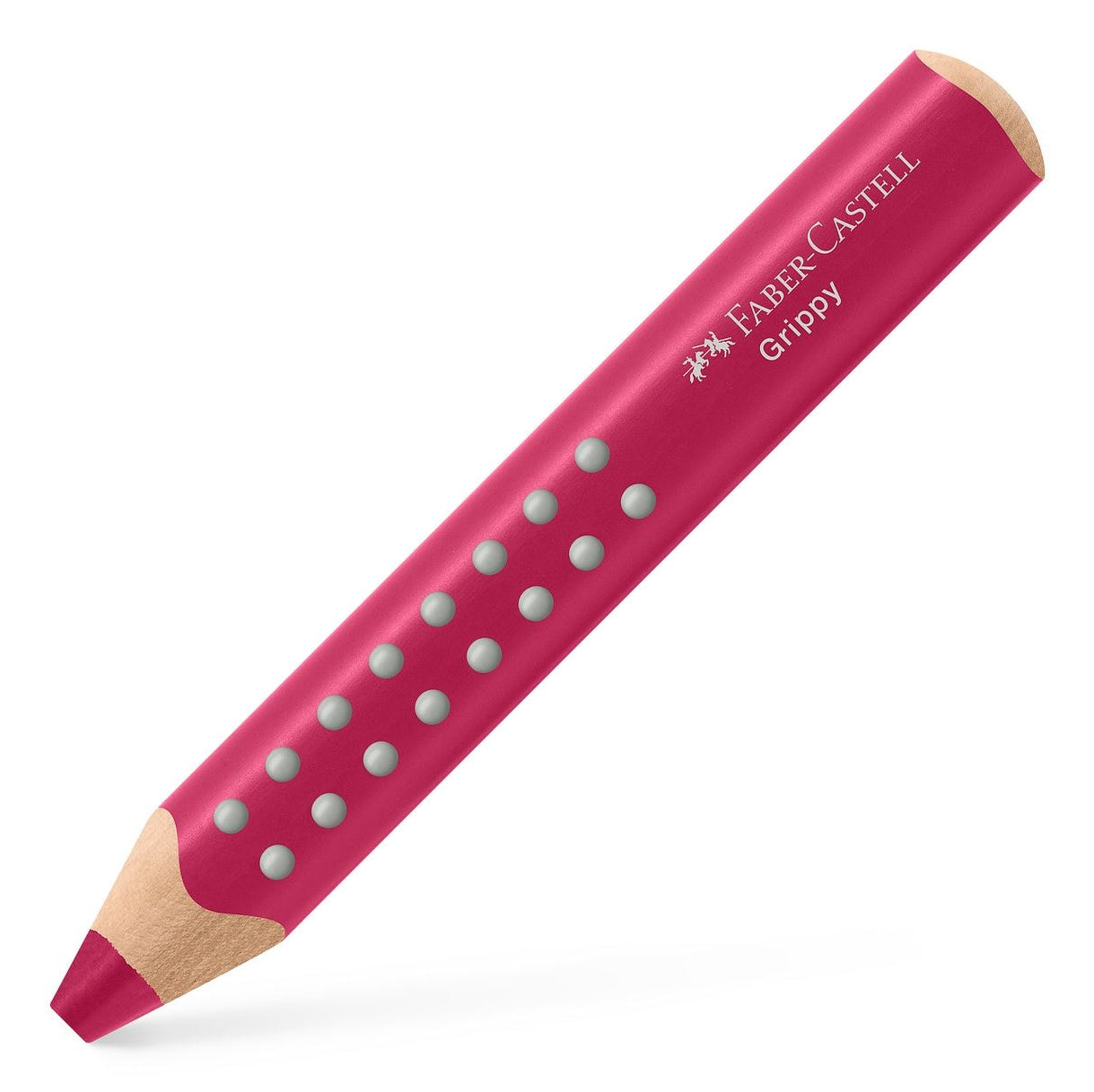 Faber-Castell Farbstift Grippy – Jumbo, Aquarell, Dreikant, Einzelstift Himbeerrot