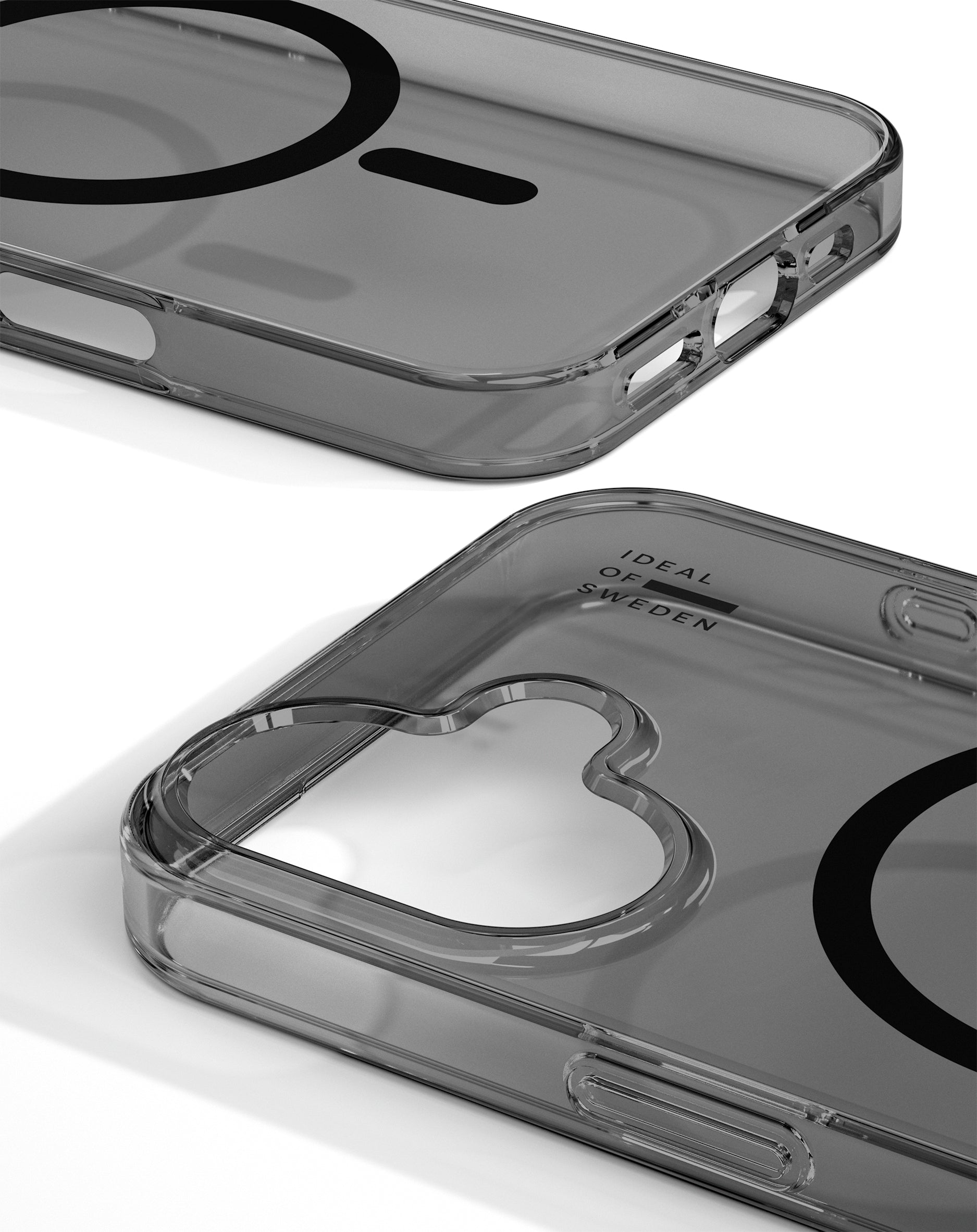 iDeal of Sweden Ideal Cover – Backcover – für Apple iPhone 16 – PC+TPU, getöntes Schwarz, bis 3 m sturzsicher