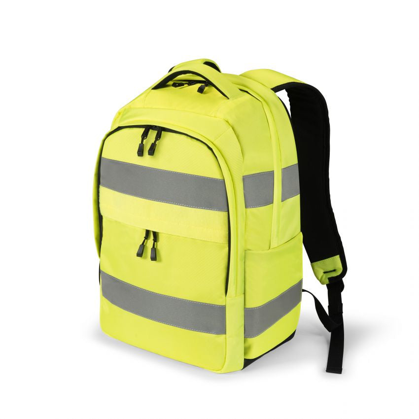 DICOTA HI-VIS P20471-01 – Freizeit-Rucksack – 25 l, rPET, gelb, Reflexstreifen