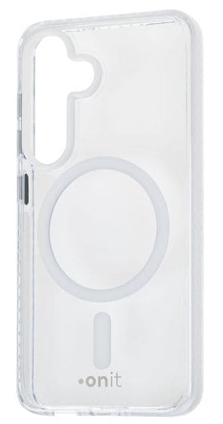 ONIT Mill.Std. Backcover – für Samsung Galaxy S25, MagSafe, PC+TPE+TPU, Transparent, bis 3 m Sturzschutz