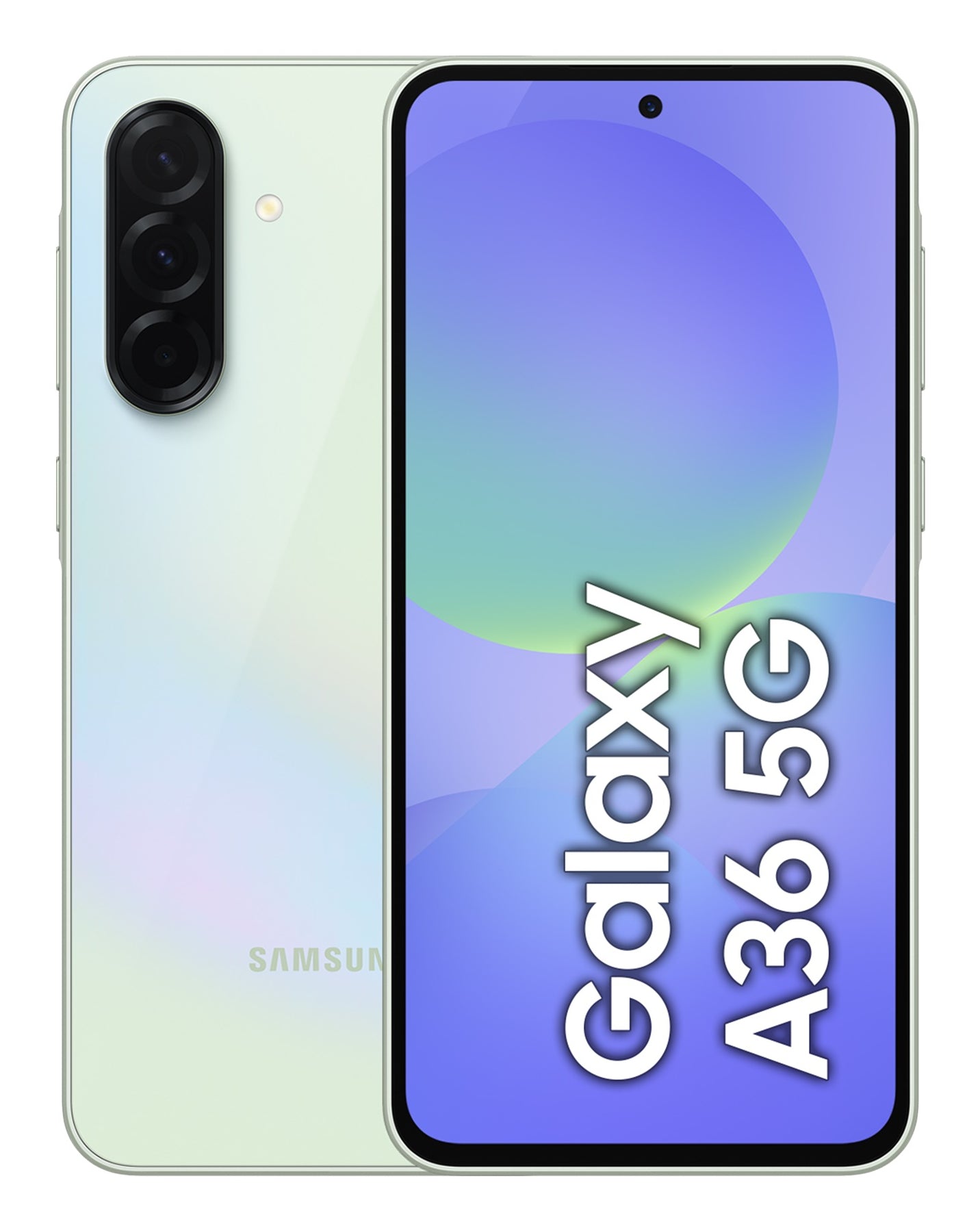 Samsung Galaxy A36 Dual SIM – Limette, 6,7", 1080 × 2340, Android 15, 128 GB, 6 GB, NanoSIM + eSIM, 5G, IP67