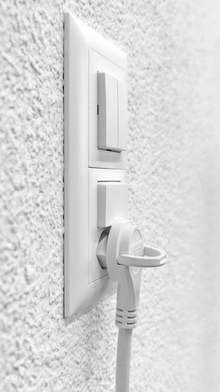 Steffen Verlängerungskabel – T12–T13, Winkelstecker, 0,25 m, 3×1 mm², Weiss
