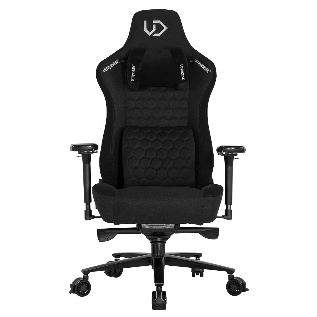 Ultradesk Bürostuhl Throne – 140 kg, Metall, Schwarz