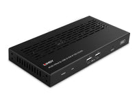 Lindy 4K30 HDMI & USB über IP – AV-Receiver – 4K UHD, 30 Hz, kabelgebunden, PoE (RJ‑45, HDMI 2.0) – Schwarz