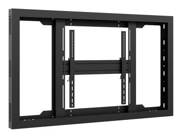 Hagor Enclosure 65" – Schutzgehäuse, Wandmontage (Querformat), VESA 600×600, für 65" Displays, Schwarz