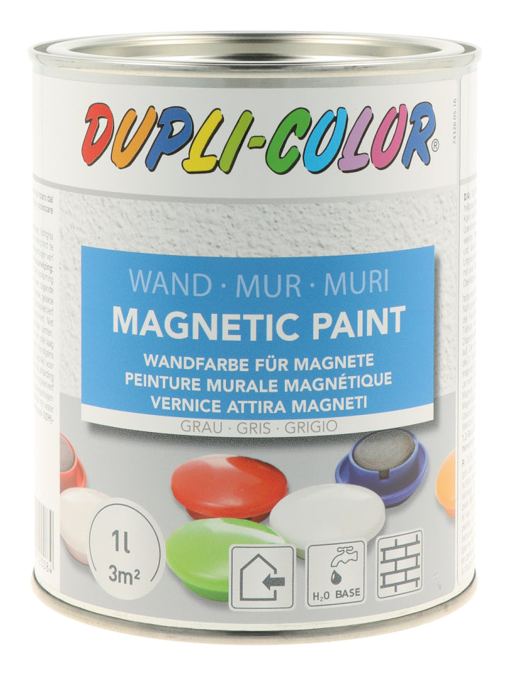 Dupli-Color Acrylfarbe – Grau, magnetisch, 1000 ml