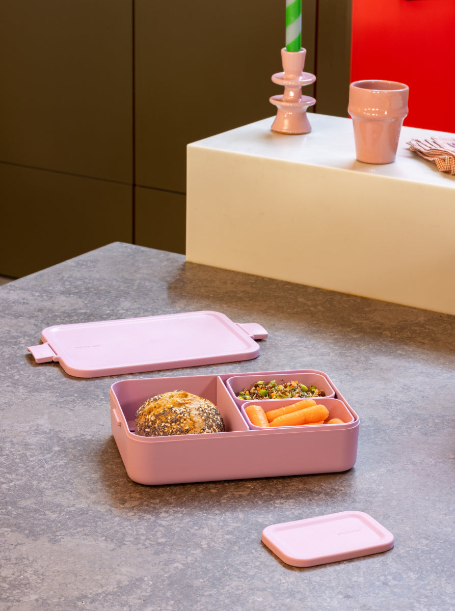 Brabantia Make & Take – Lunchbox 2 l, 25,5 × 16,7 × 6,2 cm, Kunststoff, Rosa