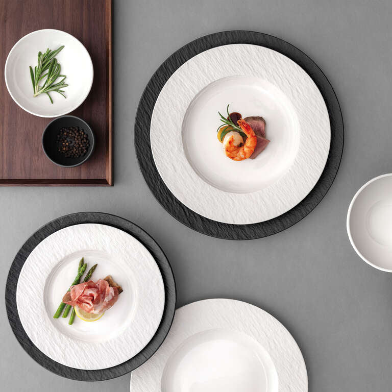 Villeroy & Boch Dessertteller – Ø 21,7 cm, H 2,1 cm, Porzellan, Weiss, spülmaschinenfest, mikrowellengeeignet