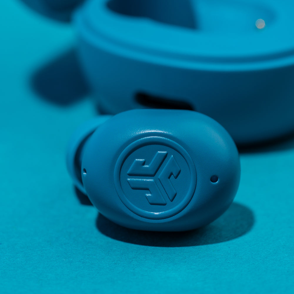 JLab JBuds Mini TWS In-Ear – Stereo, ANC, mit Ladecase, Aqua, BT 5.3
