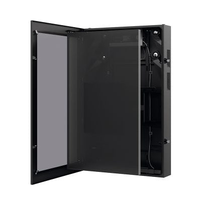 Hagor SOPW 55" Portrait – Outdoorgehäuse, IP65, 6,4 mm Sicherheitsglas, Klima, für 55" (Hochformat)
