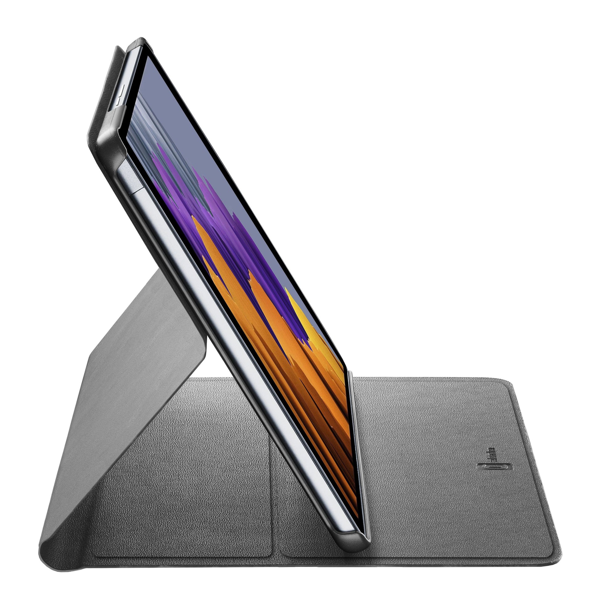 Cellularline Folio Case Tab Tablet- & Notebook-Tasche – für Galaxy Tab S9 FE+ (12,4"), Kunstleder, Schwarz