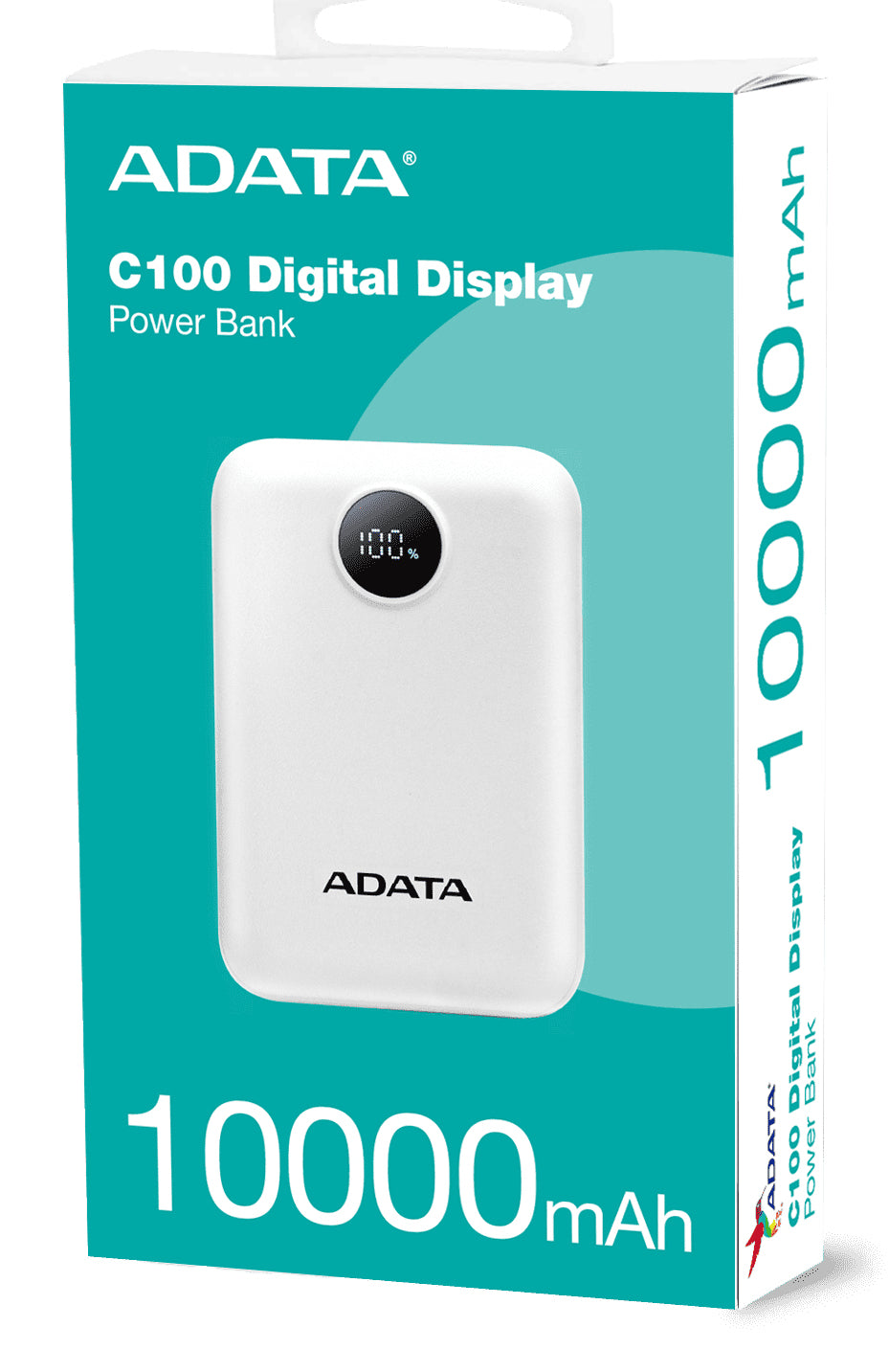 ADATA Powerbank – 10'000 mAh, Weiss