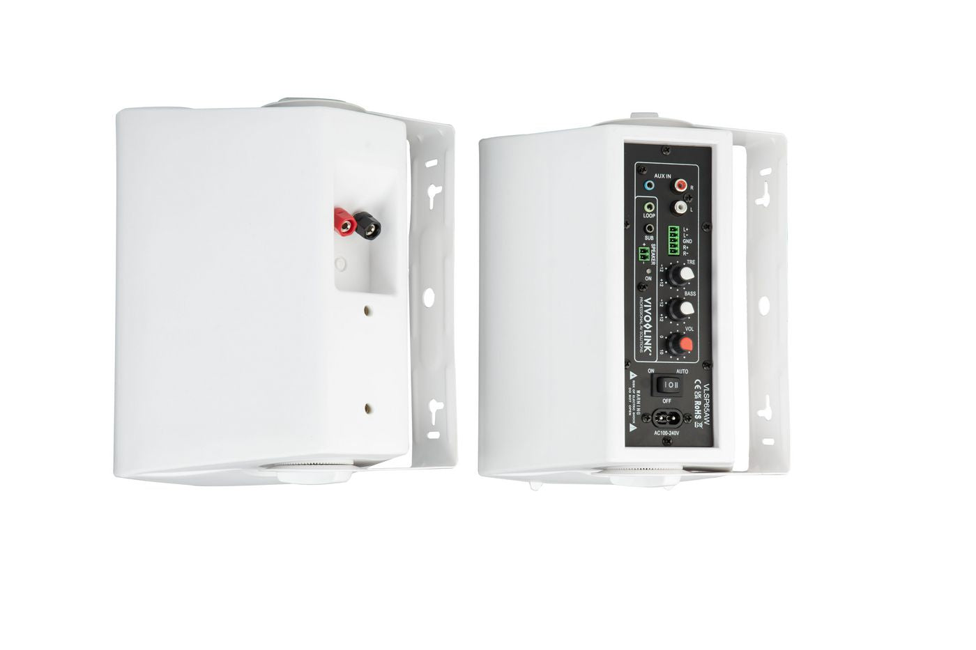Vivolink Set – Aktiv-Regallautsprecher – Weiss