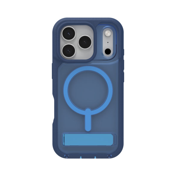 ZAGG Rainier Snap Backcover – für Apple iPhone 17 Pro, mit Ständer, Graphen, Blau, bis 7 m sturzsicher