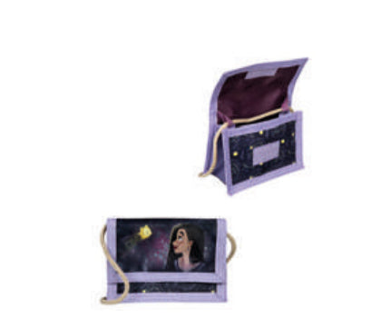 Undercover Brieftasche Wish – Klettverschluss, Münzfach – 13 × 8 × 2 cm – Satin – Lila