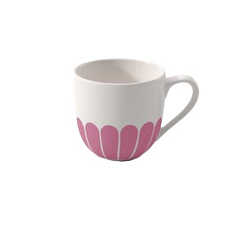 Villeroy & Boch Fleur Cassis Espressotasse – 0,07 l, Porzellan, Rosa, Henkel, 6 Stück