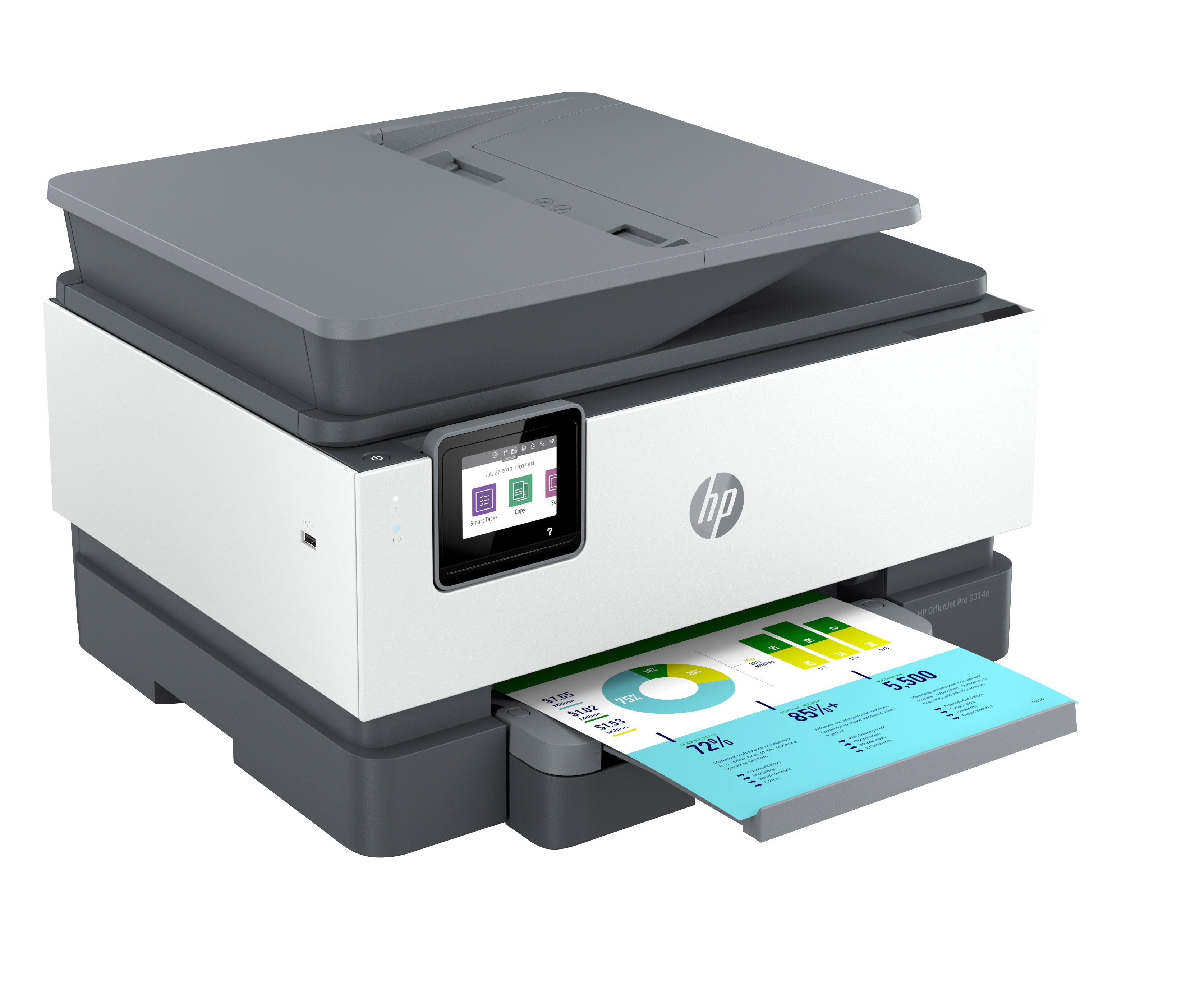 HP OFFICEJET PRO 9014E – Farbtintenstrahl-Multifunktionsdrucker, A4, 4-in-1, Duplex, ADF, WLAN/LAN, AirPrint