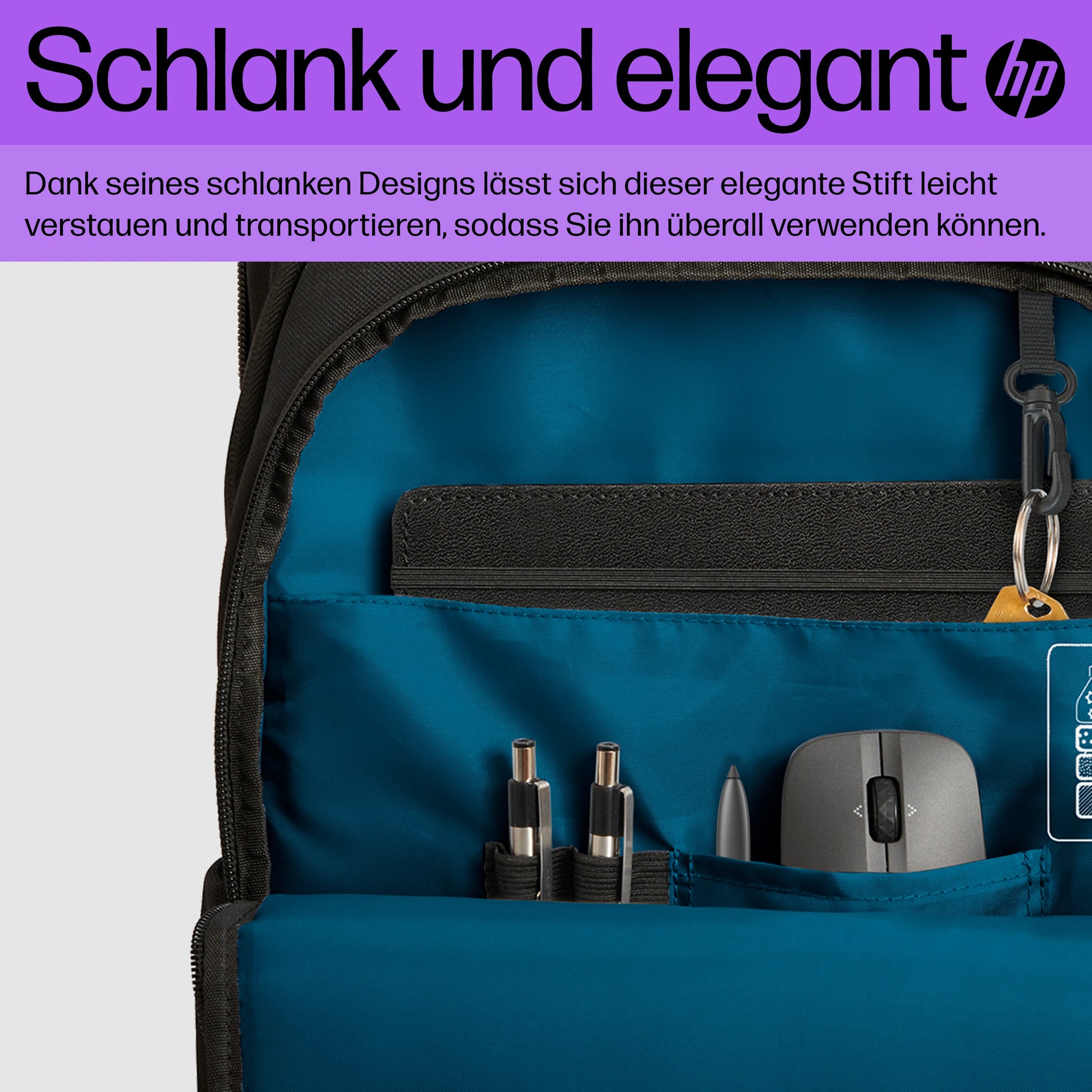 HP Eingabestift für HP – Wiederaufladbar – Schwarz