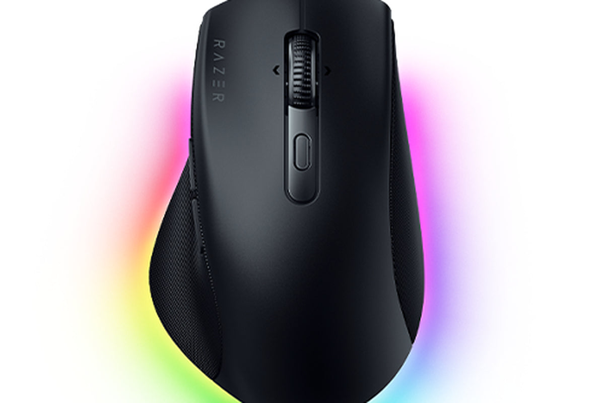 Razer Pro Click V2 Ergonomische Maus – kabellos, USB-C, 30'000 dpi, 9 Tasten, für Rechtshänder, schwarz