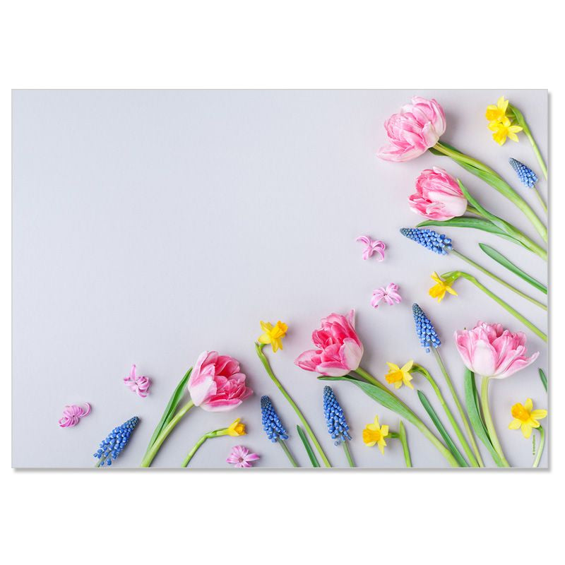 Trendform Tischset Bouquet, Papier, Rechteck – 42 × 29,7 cm – FSC – 48 Stk.