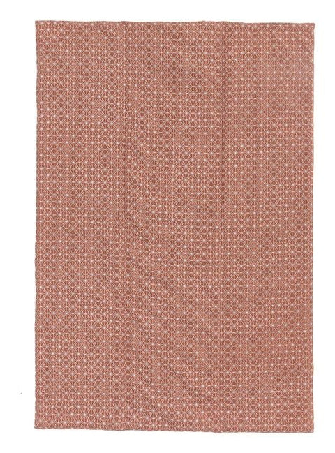 URBANARA Mallur Wohndecke – Baumwolle, Polyester, Taubenblau, Naturweiss – 130 × 190 cm