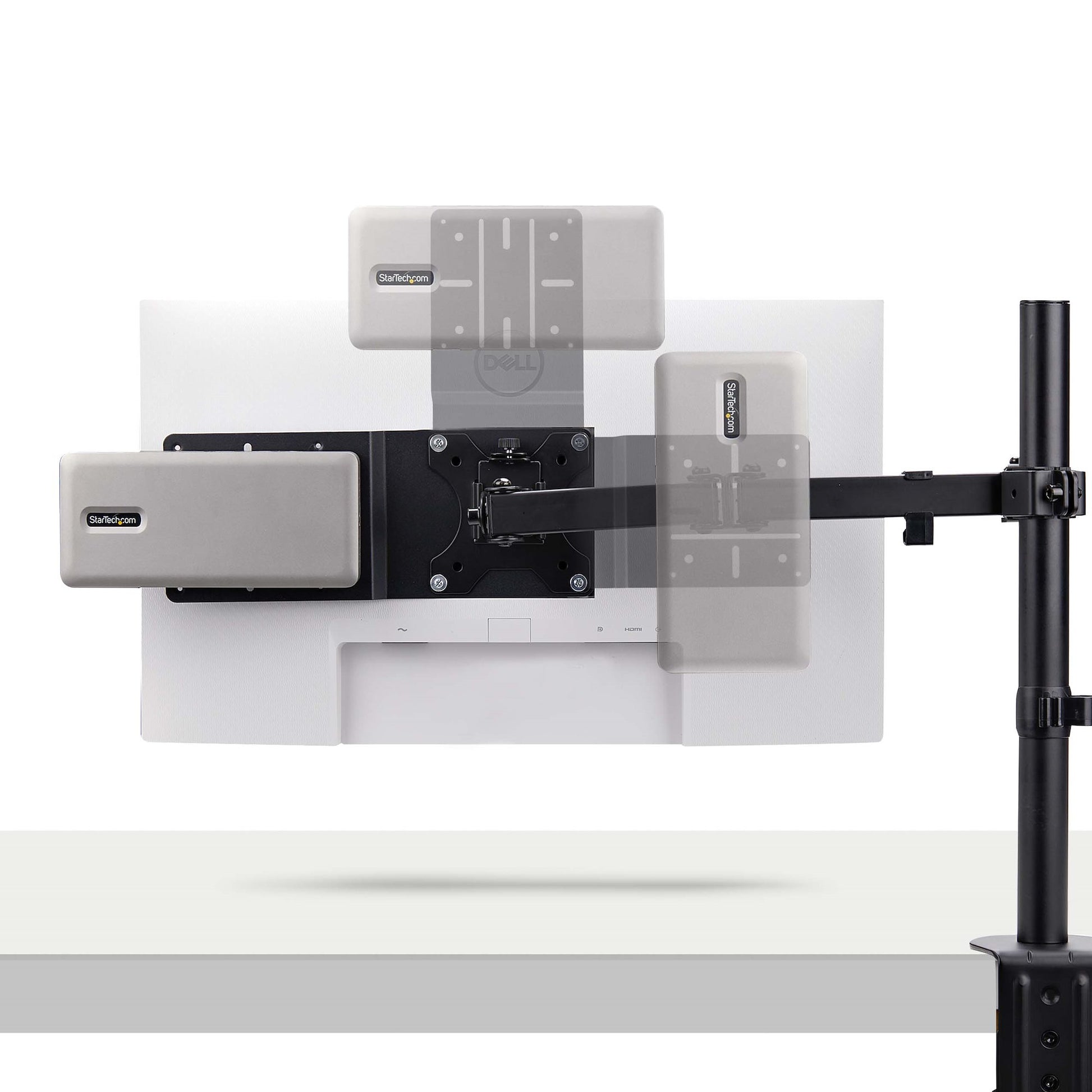 StarTech.com VESA-Adapterplatte – VESA 75×75/100×100 mm, Schwarz – für Mini-PC/NUC/Thin Clients usw.
