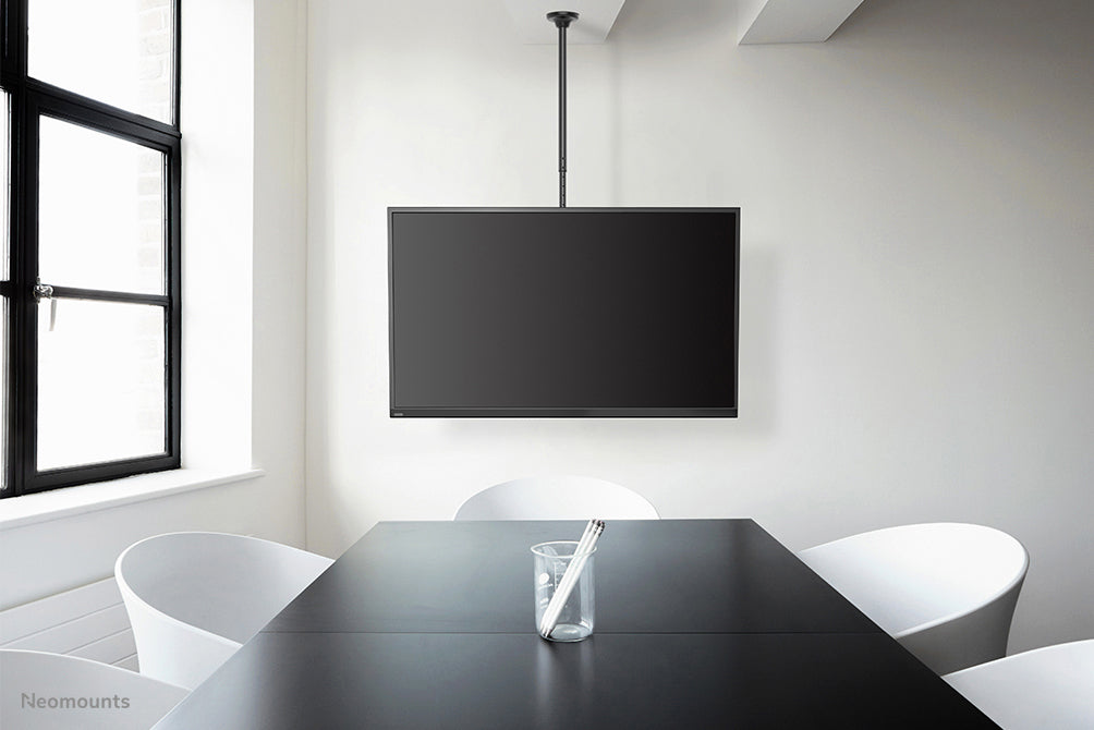 Neomounts FPMA-C340BLACK – Deckenhalterung, schwenkbar, für 32–75″, VESA 400×400, bis 50 kg, höhenverstellbar