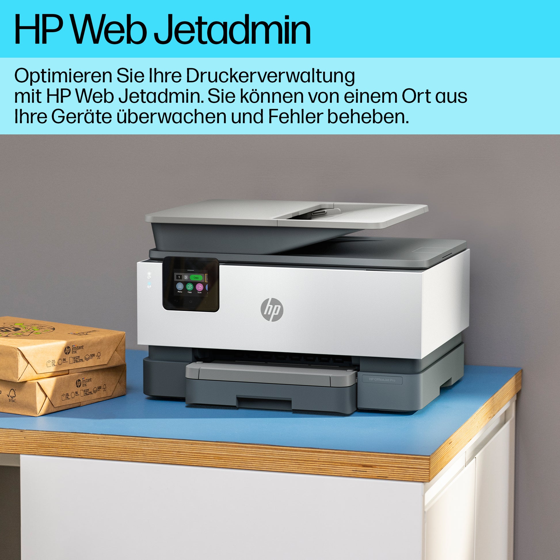 HP Officejet Pro 9120B – Farbiges Tintenstrahl-MFP – WLAN – Duplex