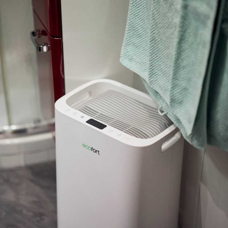 Ecofort Luftentfeuchter ecoQ DryAir 20L – 20 L/24 h, bis 50 m², Tank 4,5 l, Hygrostat