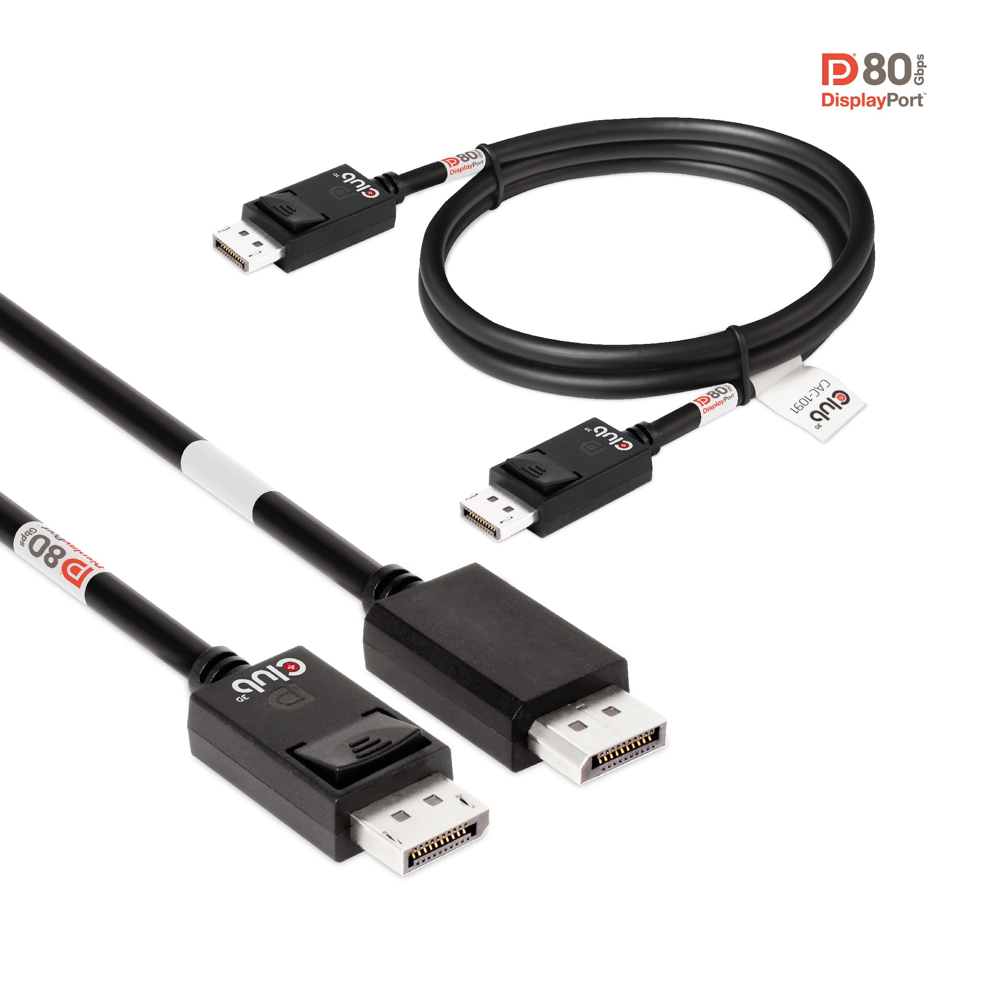 CLUB3D DisplayPort Kabel DP 2.1 8K 60 Hz – 1,2 m