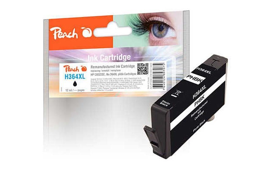 Peach 364XL Foto-Schwarz Tintenpatrone (Kompatibel) – 290 Seiten – für HP DeskJet D 5400 Serie