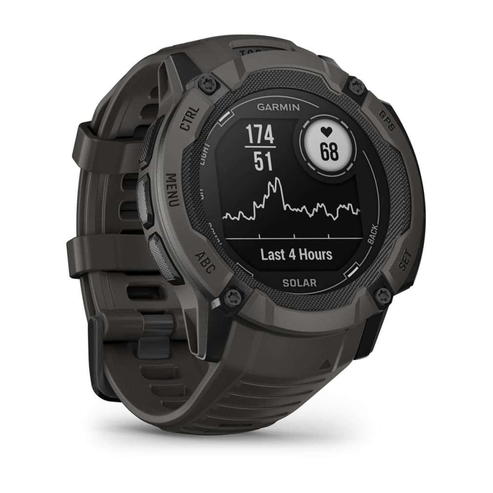 Garmin Instinct 2X Solar – GPS-Smartwatch – 50 mm, 1,1", GPS, MIP, Power Glass, 10 ATM, Graphit