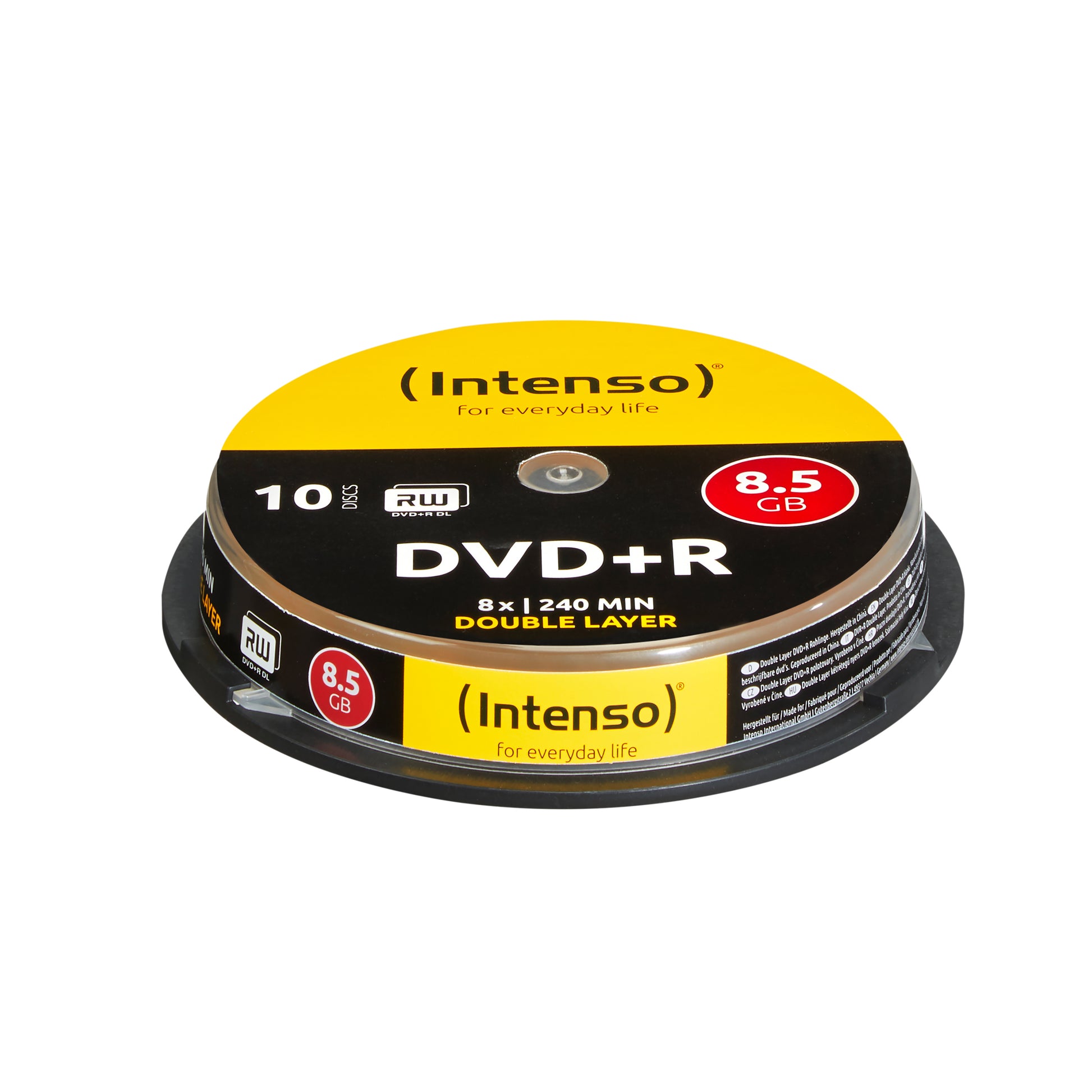 Intenso DVD+R DL 8,5 GB – 8×, 10er Pack