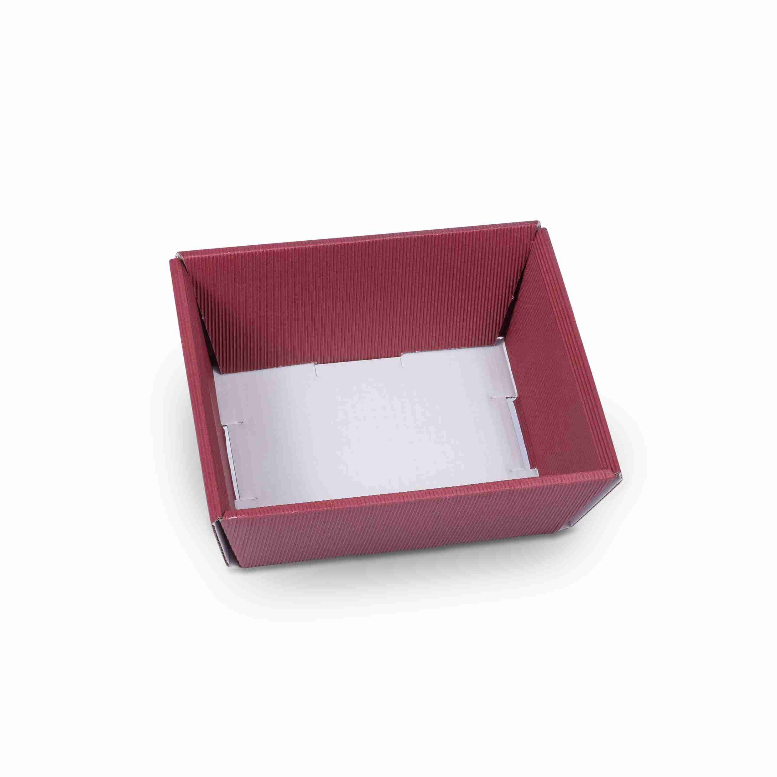 Model Geschenkkorb dunkelrot – Innenmass 190 × 90 × 140 mm – 1 Stk., ab 100 Stk.