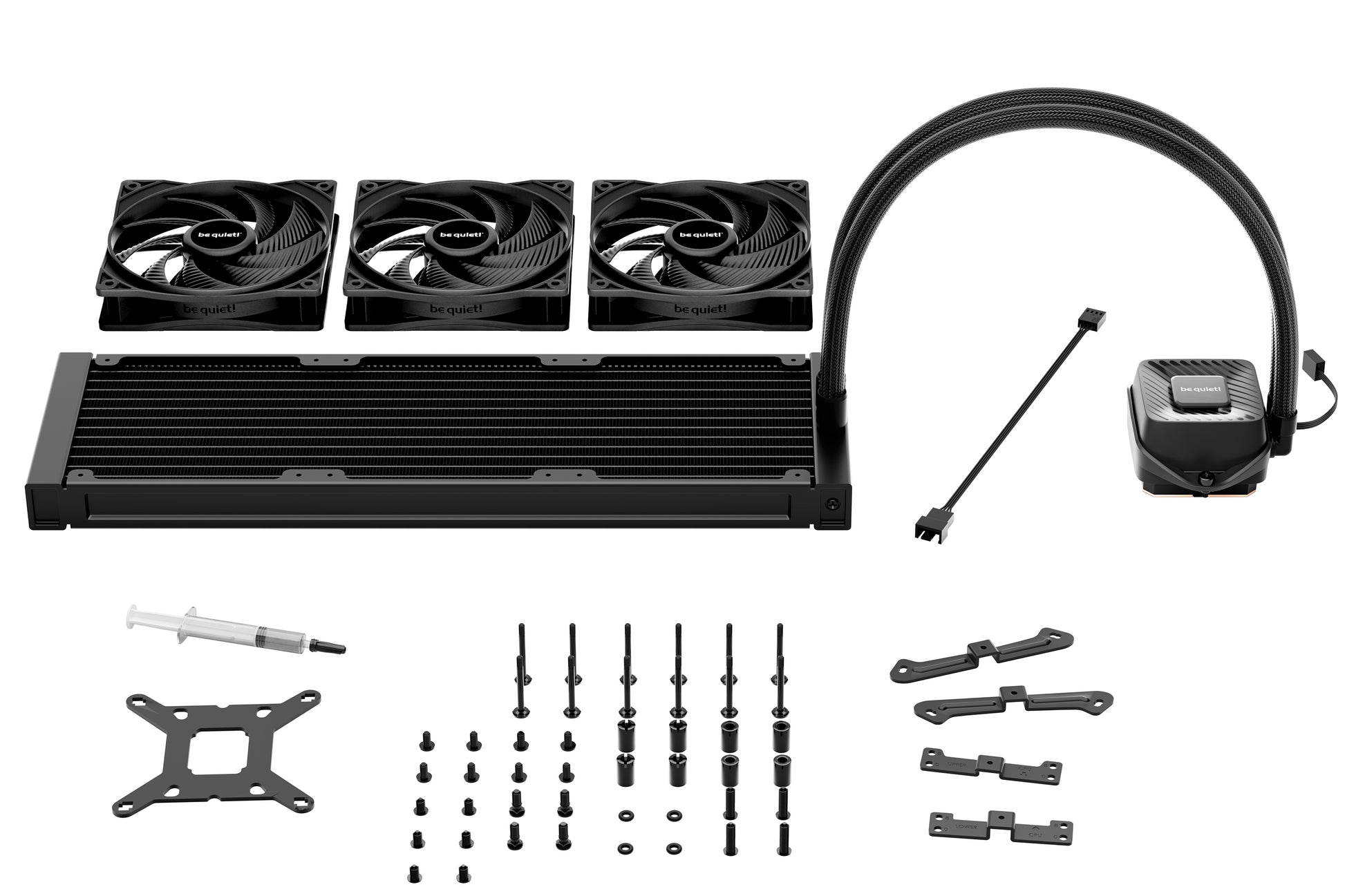 be quiet! be quiet PURE LOOP 3 – All-in-One Flüssigkeitskühler – 360 mm, 3×120 mm Lüfter, 101,2 m³/h, Schwarz
