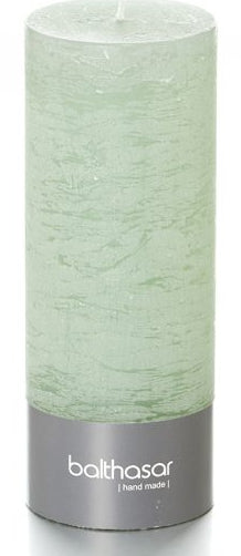Balthasar Duftkerze – Ø 7 × 18 cm – 85 h, Hellgrün