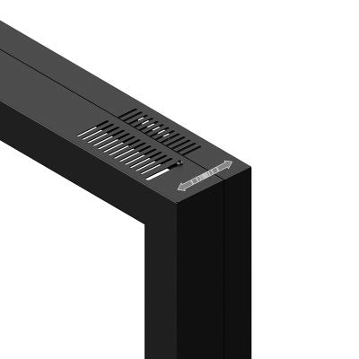 Hagor Enclosure Display-Gehäuse – für 55" TVs, VESA 600×400 mm – Schwarz