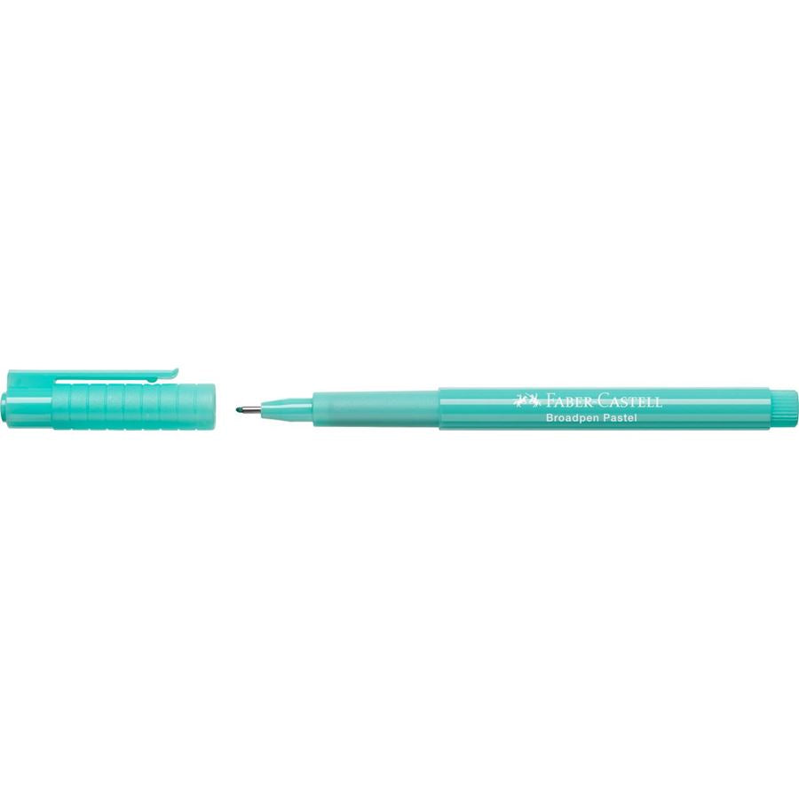 Faber-Castell Broadpen 1554 Fineliner – 0,8 mm, türkis, dokumentenecht