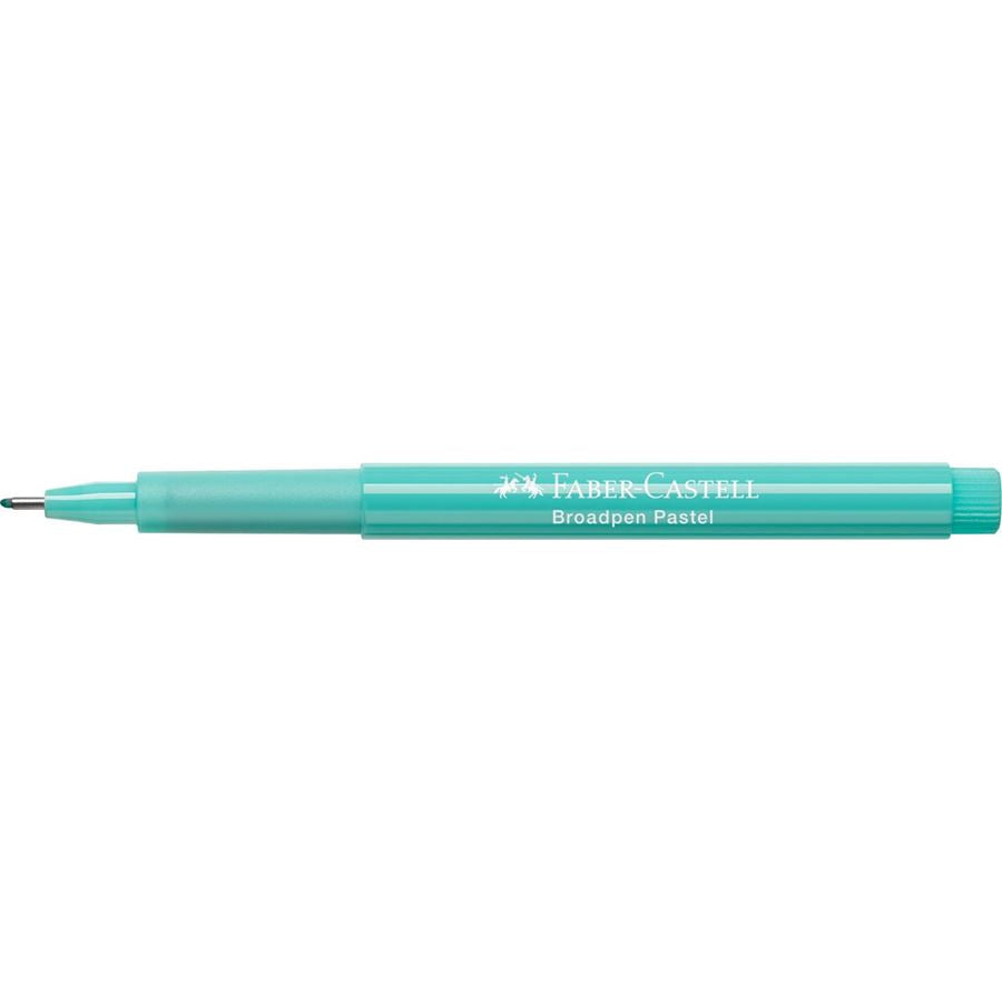 Faber-Castell Broadpen 1554 Fineliner – 0,8 mm, türkis, dokumentenecht