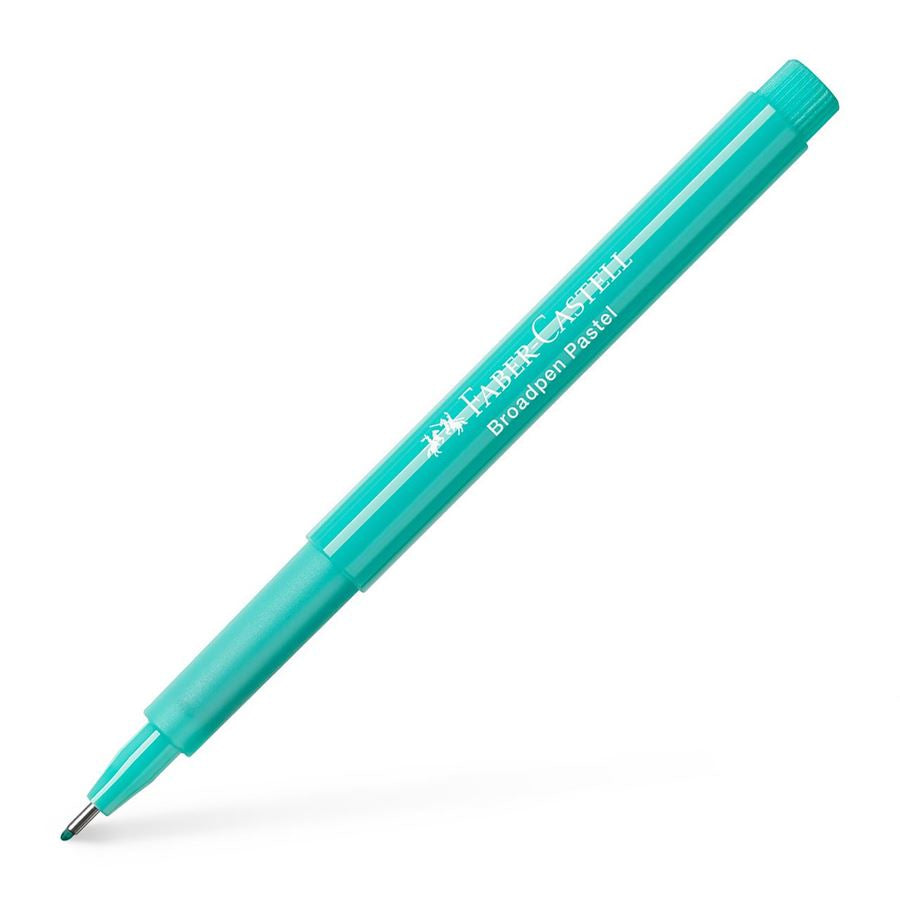 Faber-Castell Broadpen 1554 Fineliner – 0,8 mm, türkis, dokumentenecht