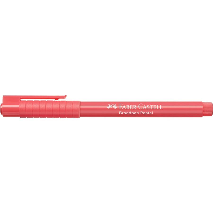 Faber-Castell Broadpen 1554 Fineliner – 0,8 mm, rot, 1 Stk., Cap-Off