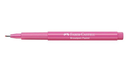 Faber-Castell Broadpen 1554 Fineliner – 0,8 mm, pink, 1 Stk., dokumentenecht