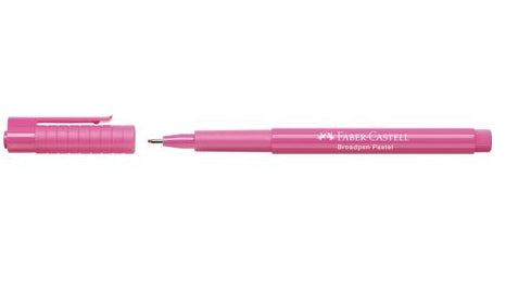 Faber-Castell Broadpen 1554 Fineliner – 0,8 mm, pink, 1 Stk., dokumentenecht