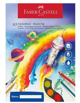 Faber-Castell Skizzenblock – A3 – 100 g/m² – 10 Blatt