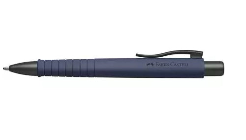 Faber-Castell Poly Ball Kugelschreiber – Blau, Druck, ergonomisch, dokumentenecht, nachfüllbar