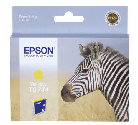 Epson T0744 Gelbe Tintenpatrone (Original) – 250 Seiten – für Stylus CX 4080 – C13T074440