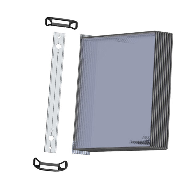 Tarifold Wandmodul, für A4, Polypropylen, schwarz, 430 × 355 × 170 mm