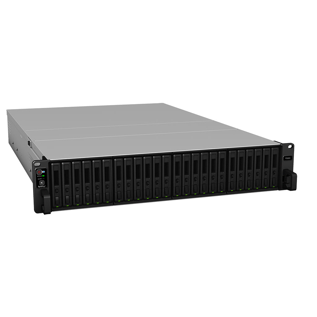 Synology FS3600 – 24-Bay Rack 2U NAS – Intel Xeon D-1567, 16 GB RAM, 10GbE, redundantes Netzteil