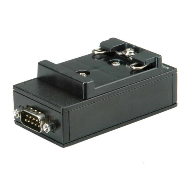 ROLINE USB-Seriell Konverter USB-A zu RS-232 (DB9) – 1 Port, bis 115 Kbit/s, USB 2.0, DIN-Hutschienenmontage