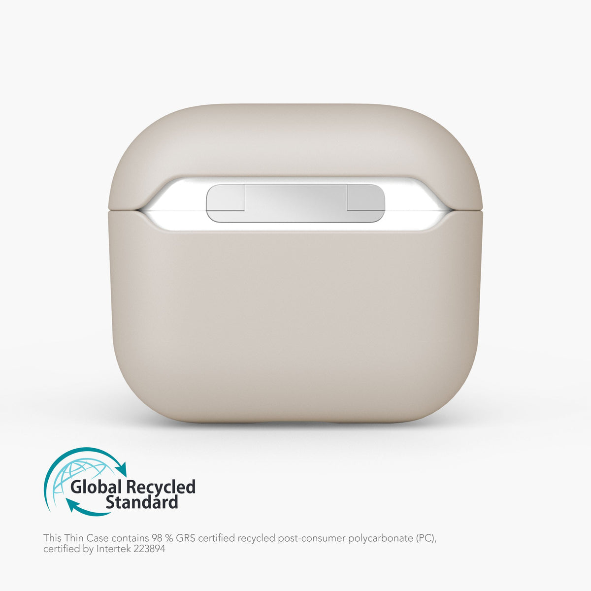Vonmählen Thin Case – Schutzhülle – für AirPods (4. Generation) – kabelloses Laden – Creme